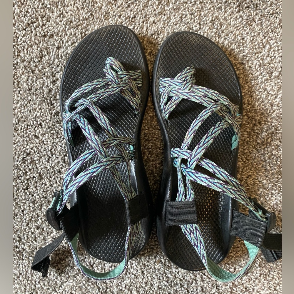 Chacos with toe strap
